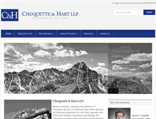 Tablet Screenshot of choquettehart.com